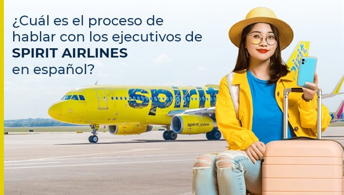 ¿Cuál es el proceso de hablar con los ejecutivos de Spirit Airlines en español?